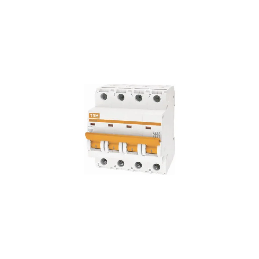 Автомат TDM ВА47-29 4Р, 20 А, 4,5 кА, В SQ0206-0059
