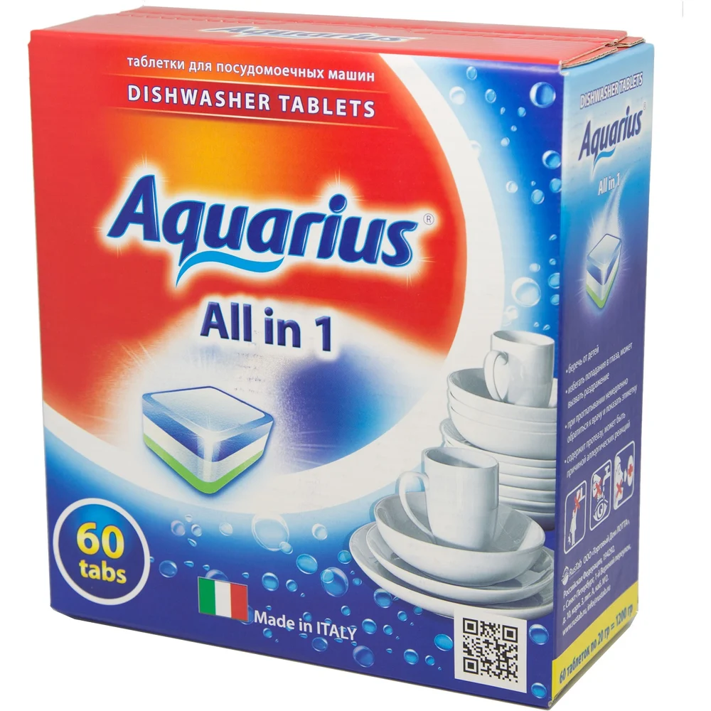 Таблетки для посудомоечных машин LOTTA Aquarius ALLin1 mega 4660002311137