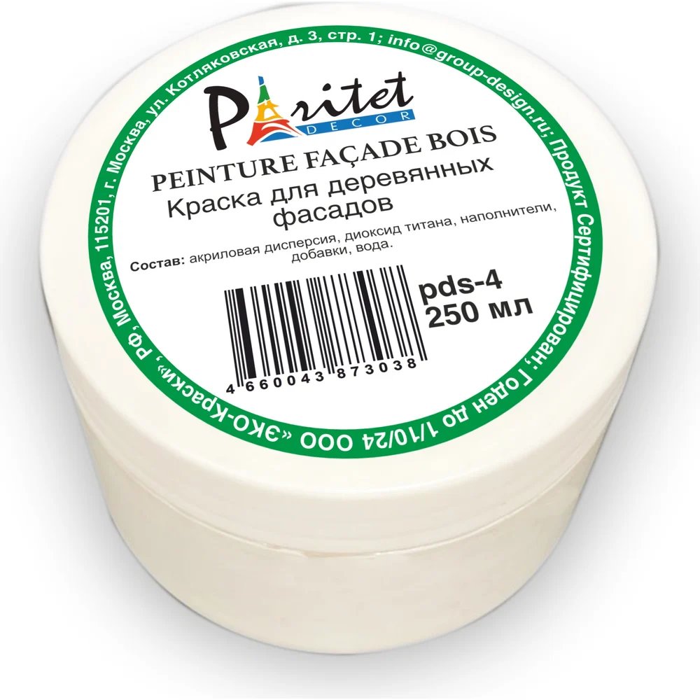Краска для деревянных фасадов Paritet PDS-4