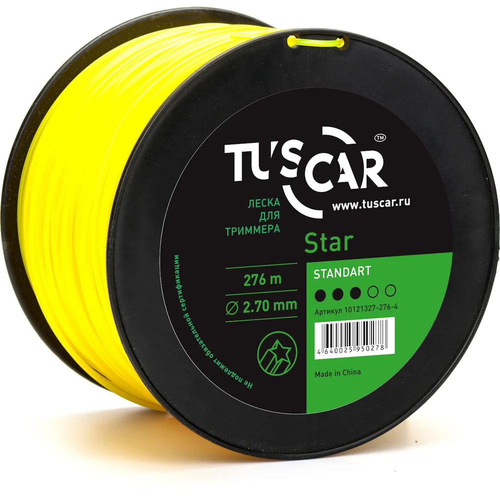 Леска для триммера TUSCAR Star Standart 10121327-276-4