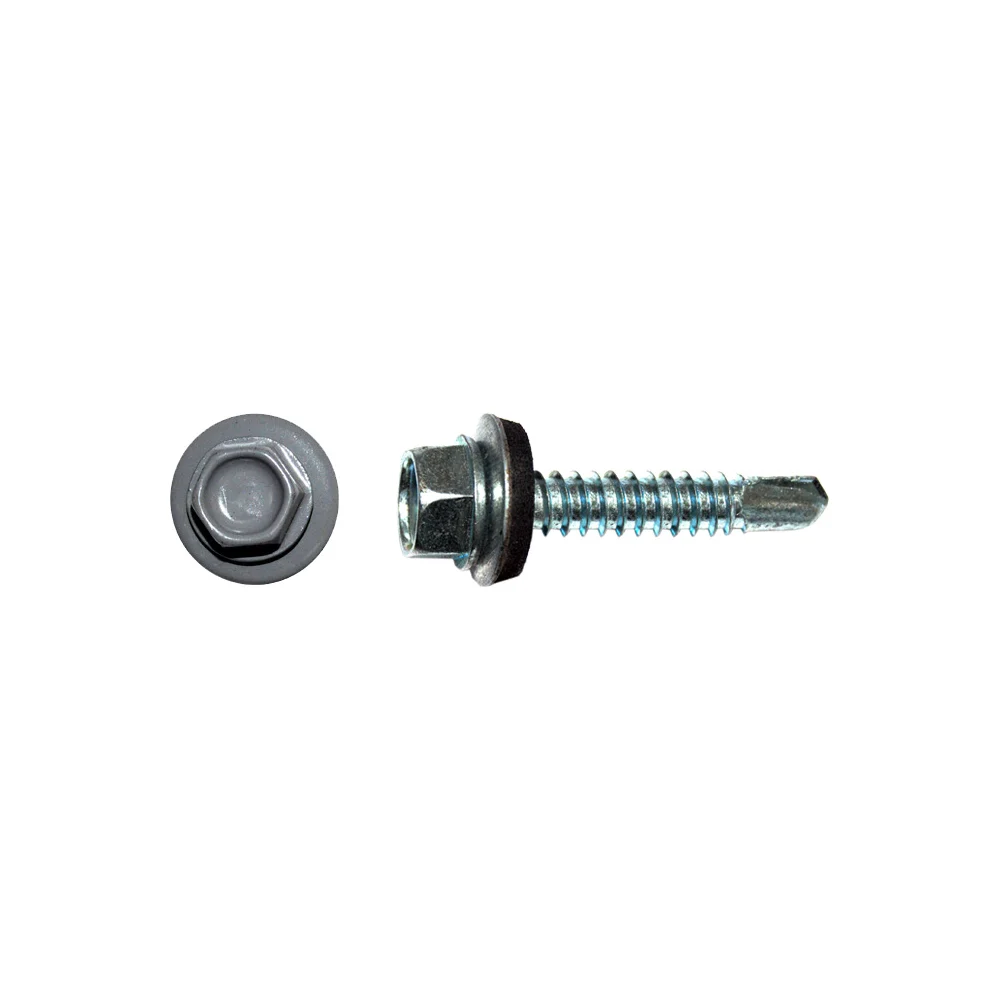 Кровельный саморез КРЕП-КОМП 5,5x19 RAL7024, серый графит Kn KENNER (4000 шт.) ск55197024