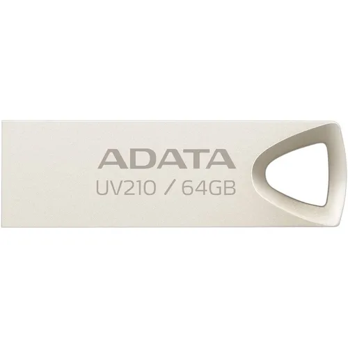 Флешка USB A-Data UV210 64ГБ, USB2.0, золотистый [auv210-64g-rgd]