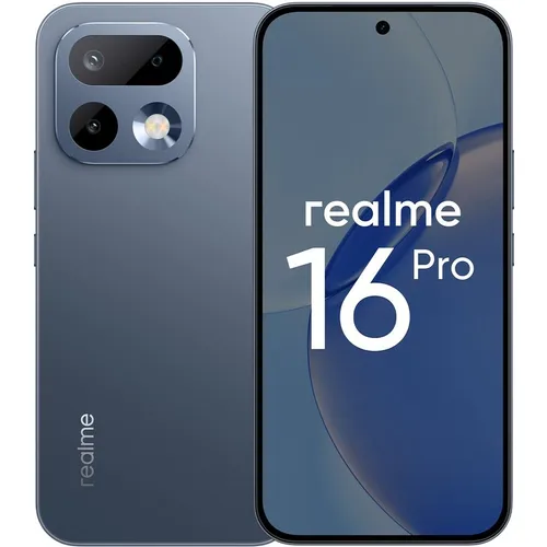 6.78" Смартфон REALME 16 Pro 12/512Gb, RMX5120, NFC, AMOLED, 144Гц, 7000мAч, графитовый