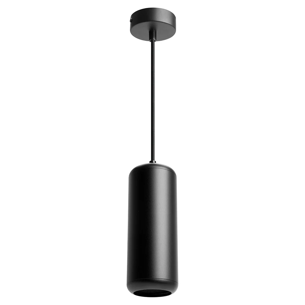 Потолочный светильник FERON hl3658 barrel echo levitation 12w, 230v, gx53, чёрный, с антибликовой сеточкой, на подвесе 1,7 м, 48403