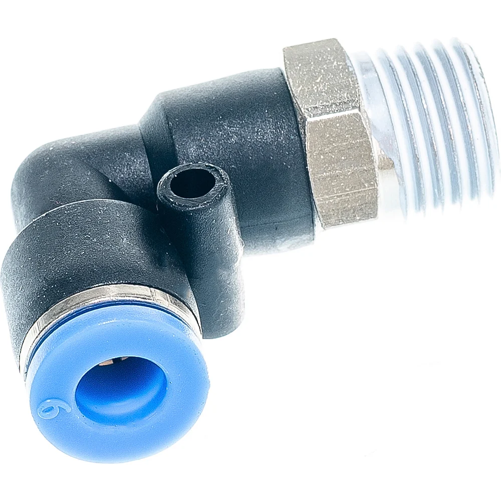 Угловой фитинг для пластиковых трубок Rockforce RF-SPL06-02