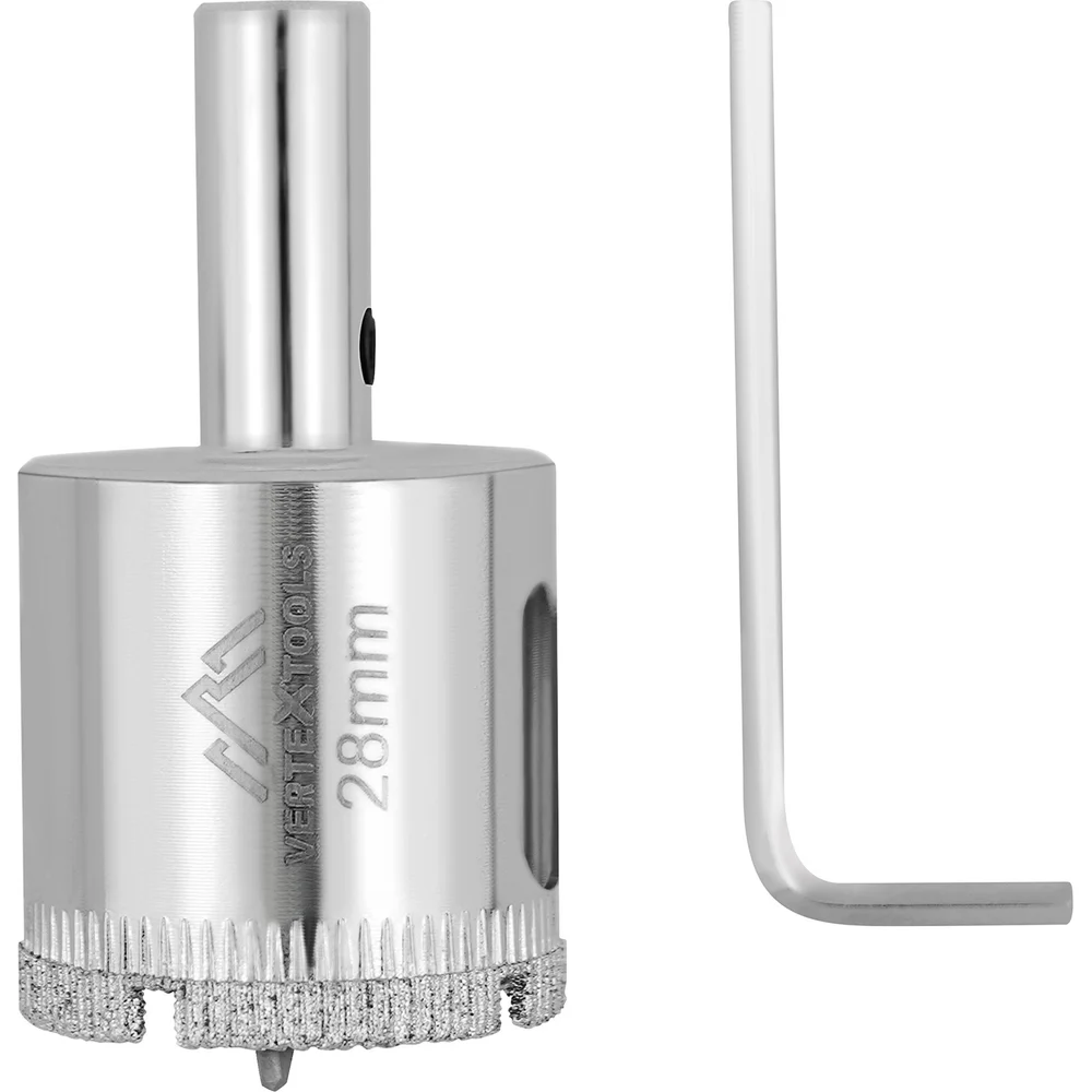 Коронка по стеклу и керамике vertextools 336-28-55