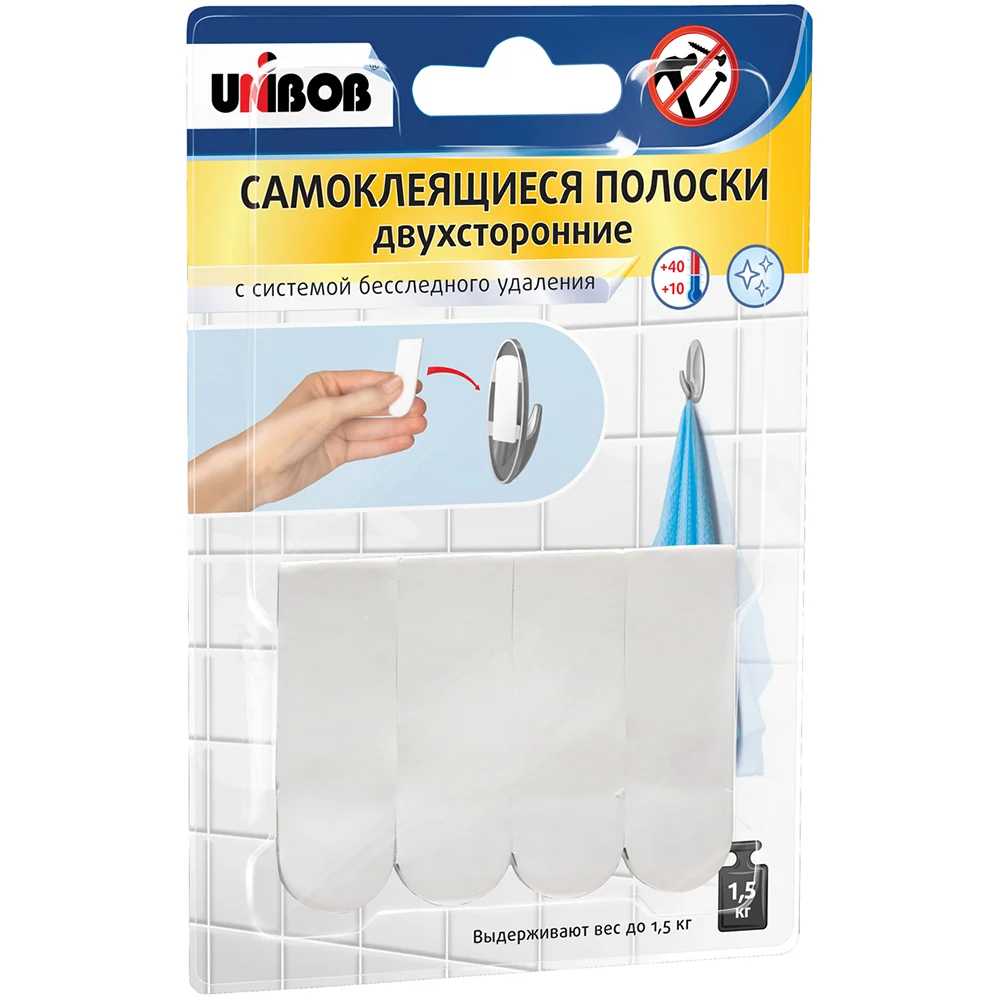 Двусторонние самоклеящиеся полоски Unibob 215022