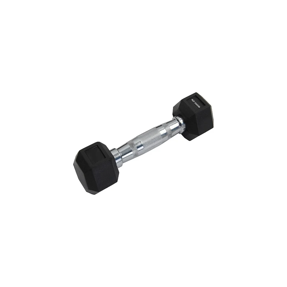 Шестигранная обрезиненная гантель Harper Gym nt164 4690222134827