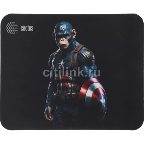 Cactus Captain America рисунок, ткань, 250х200х3мм [cs-mp-d08s]