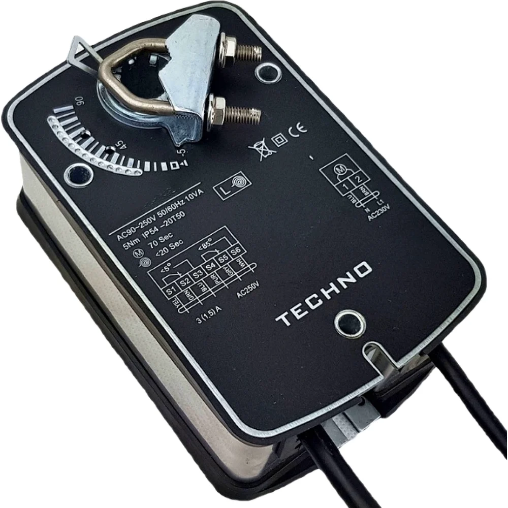 Электропривод воздушной заслонки TECHNO SC-05AF/24V 220515