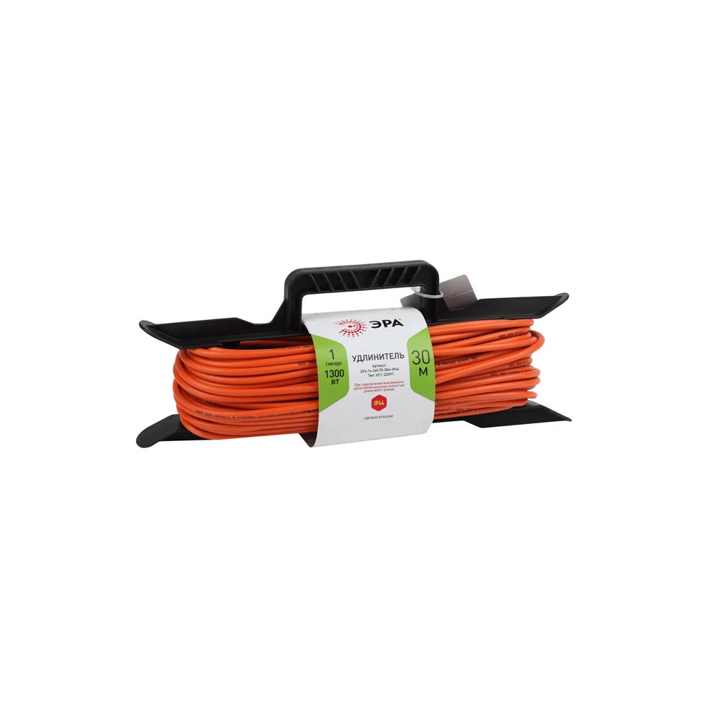 Силовой удлинитель ЭРА UFx-1e-3x0.75-30m-IP44 Б0046827