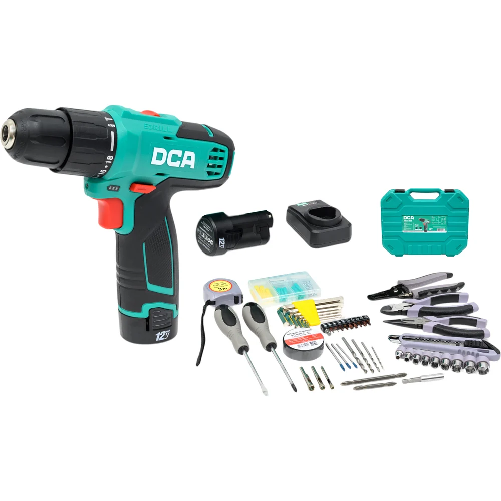 Аккумуляторная дрель шуруповерт DCA ADJZ1202i