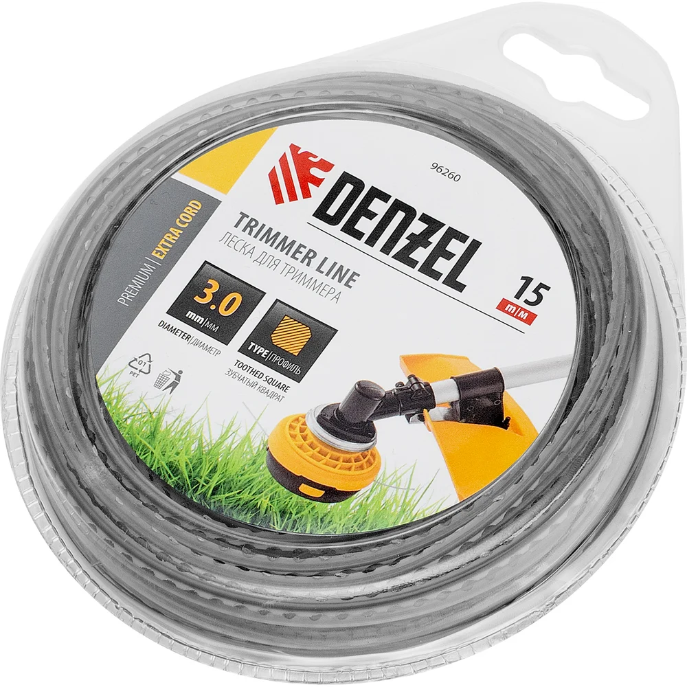 Леска для триммера Denzel EXTRA CORD 96260