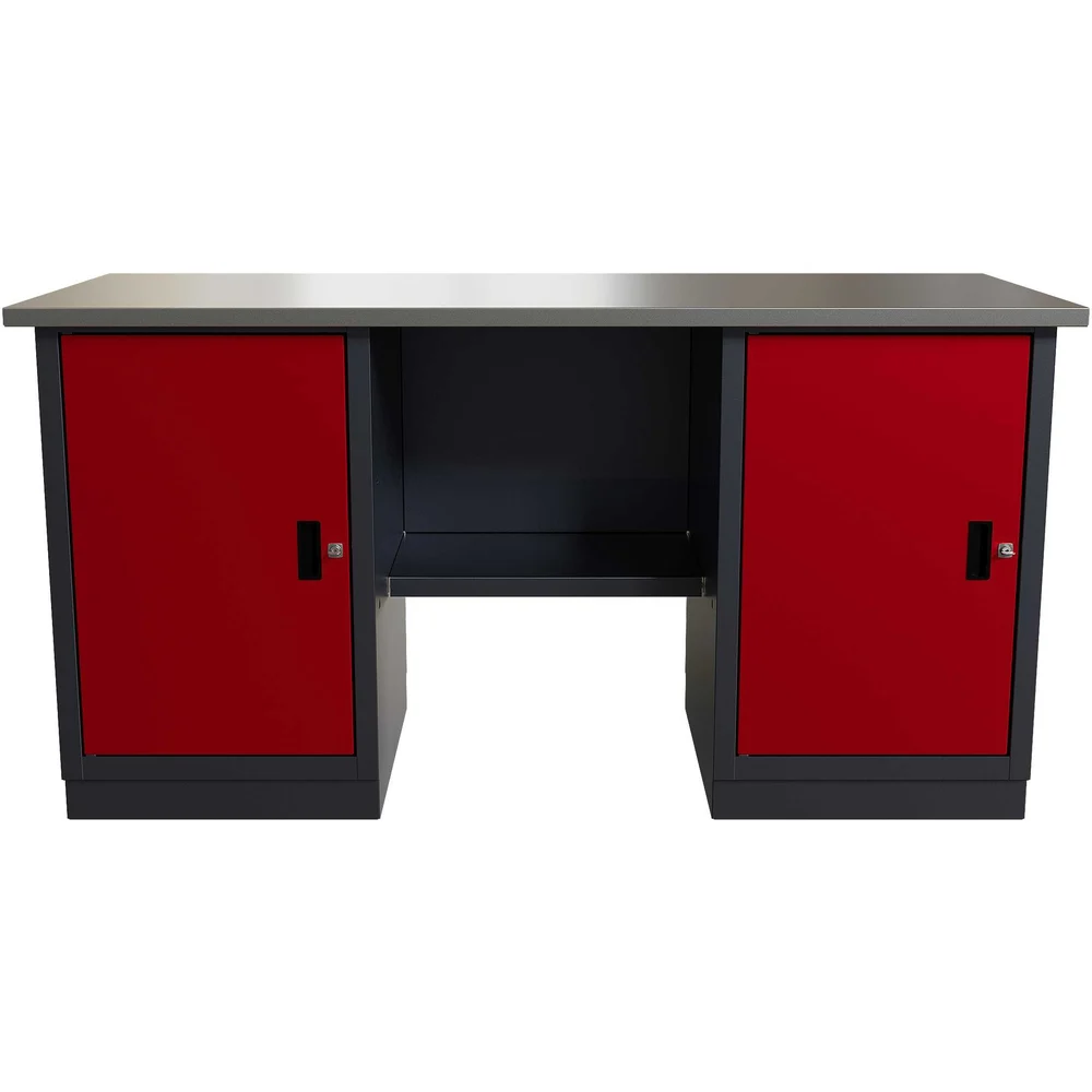 Слесарный двухтумбовый верстак IRONMEBEL worky wk-0/wk-0 M-IM00183K