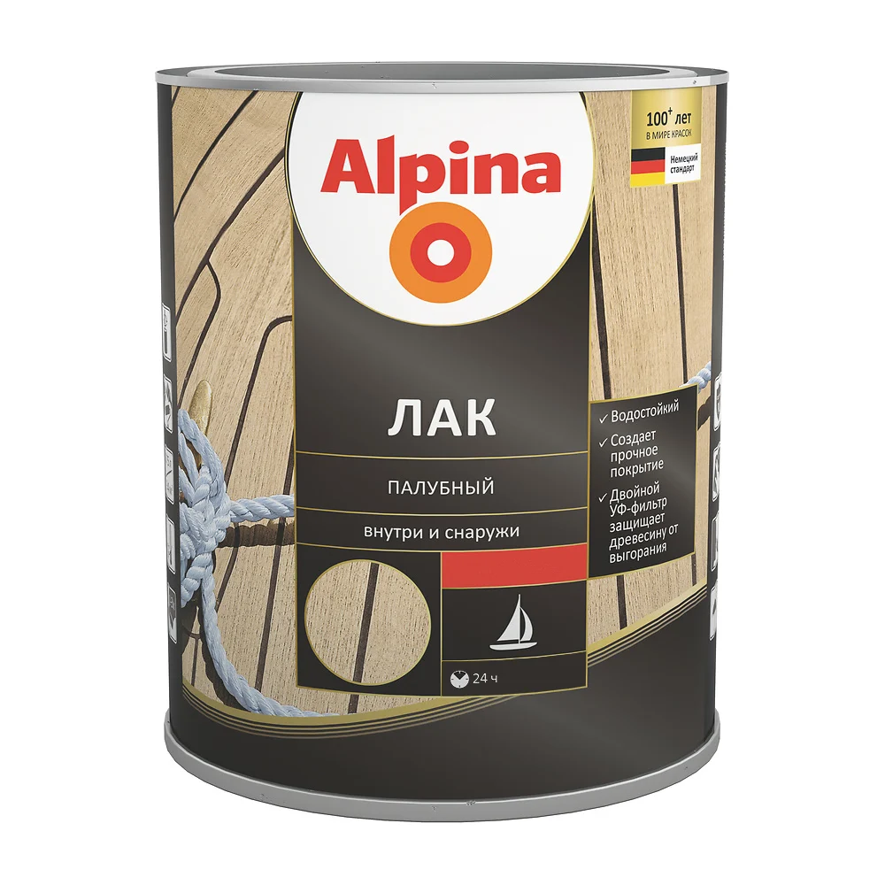 Алкидно-уретановый палубный лак ALPINA 948103968