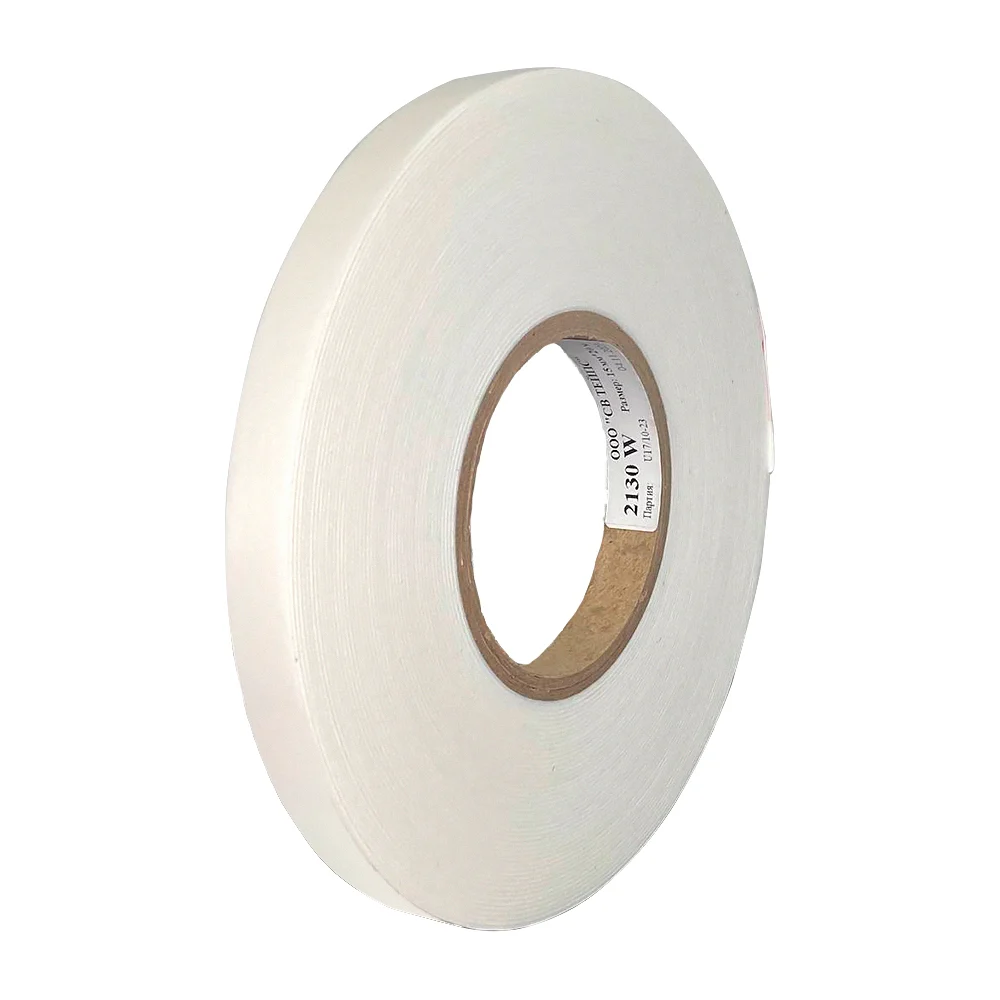 Двухсторонняя липкая лента SV Tapes 2130 W, 15 мм, 20 м, акрил 213015.20