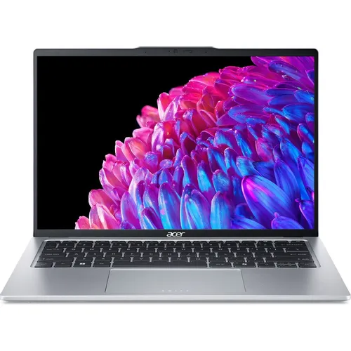 Ноутбук Acer Swift Go 14 SFG14-73-70EH, 14", OLED, Intel Core Ultra 7 155H 1.4ГГц, 16-ядерный, 16ГБ LPDDR5x, 1ТБ SSD, Intel Arc, Windows 11 Home, серебристый [nx.ksgcd.002]
