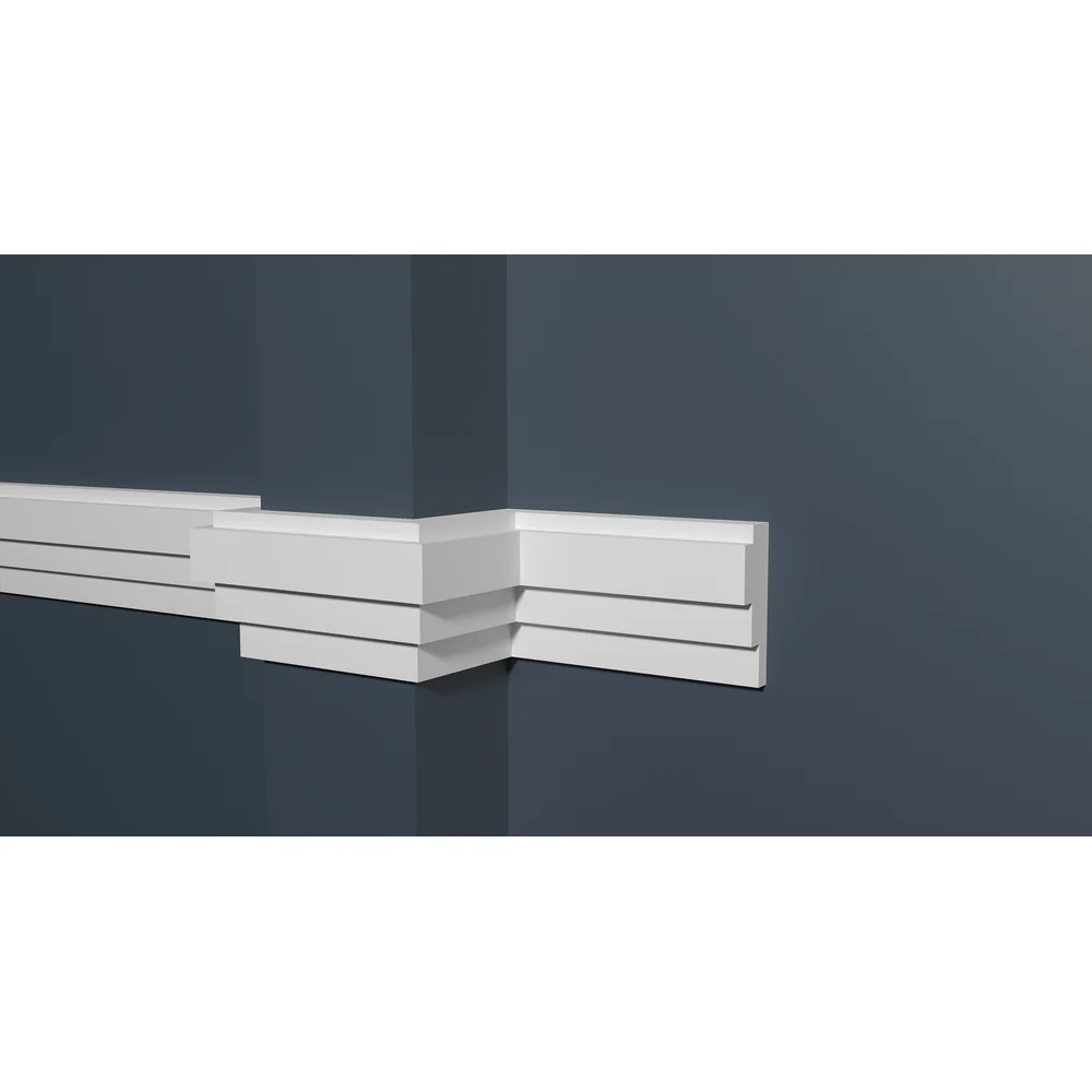 Ударопрочный влагостойкий стеновой молдинг под покраску Decor-Dizayn DD625