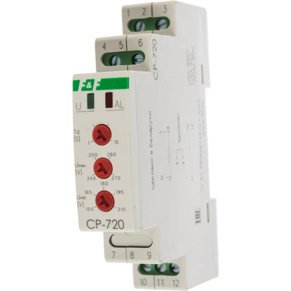 Реле напряжения Евроавтоматика F&F CP-720 EA04.009.002