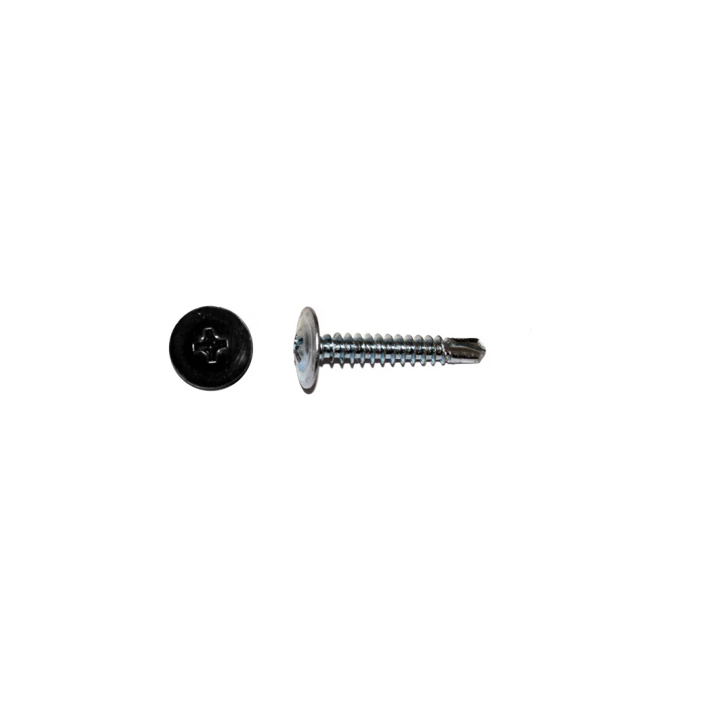 Саморез-сверло КРЕП-КОМП 4,2х16 RAL9005 (1000 шт.) пшс169005