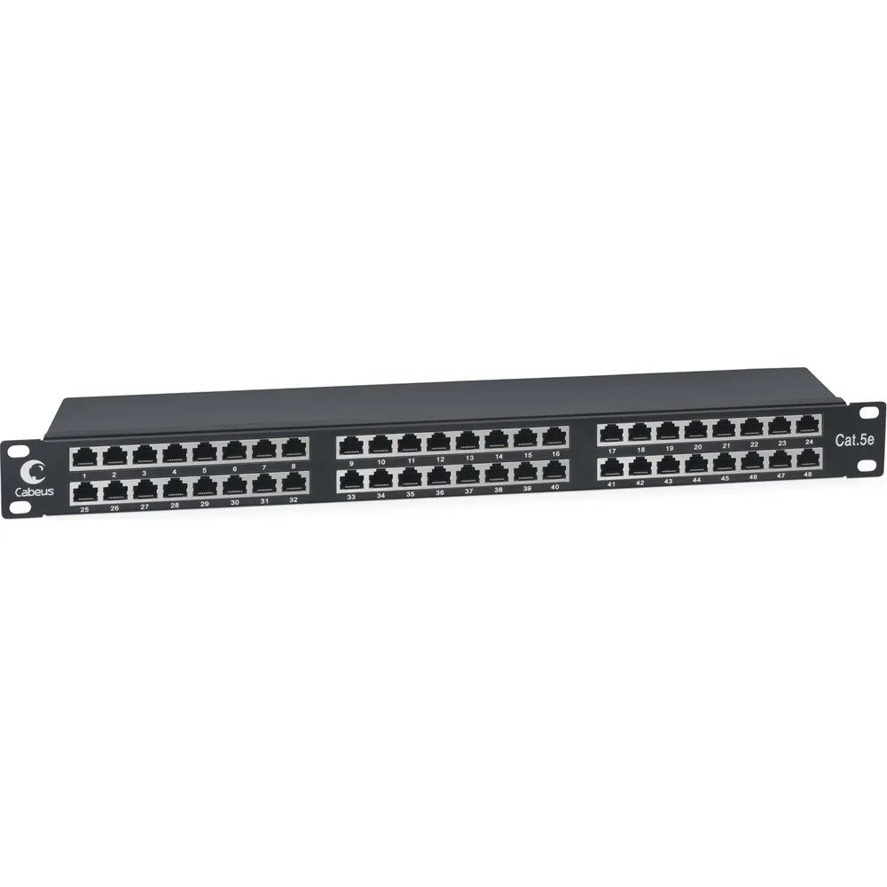Патч-панель Cabeus PLHD-48-Cat.5e-SH-Dual IDC-1U
