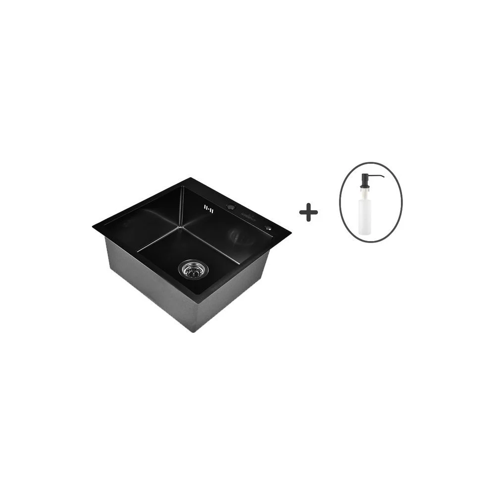 Комплект кухонной мойки WISENT WGS35050B/WGER019B/W405B