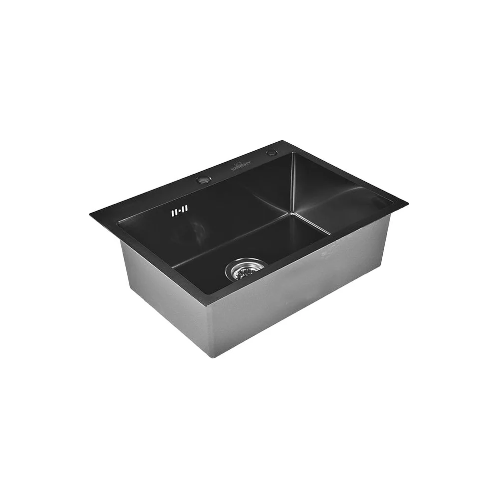 Кухонная мойка WISENT ws37050b с pvd покрытием (70x50 см) WS37050B/WGER019B