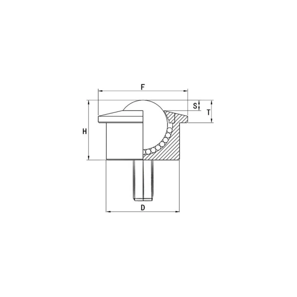 Шариковая опора ISKRA SP22-FL BS/CS SP22FLBSCS-ISKRA