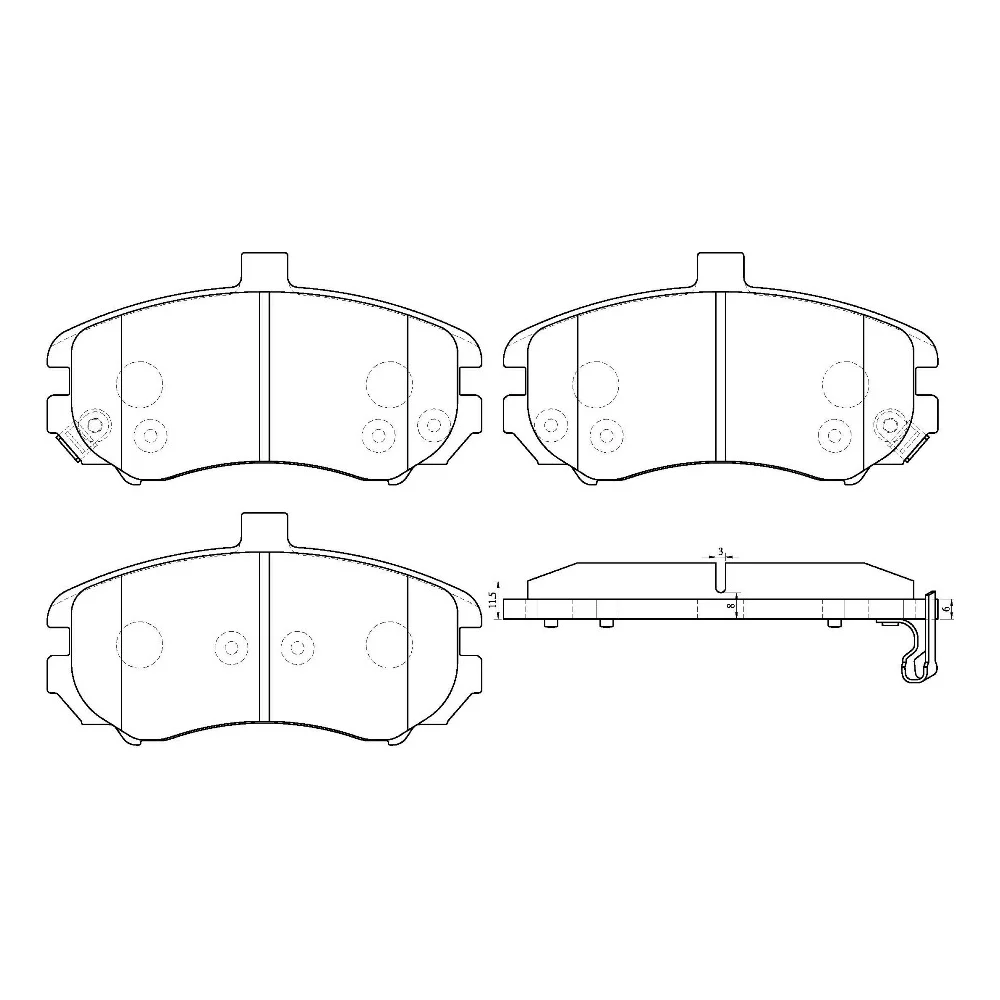 Дисковые тормозные колодки Avantech AV820 120874