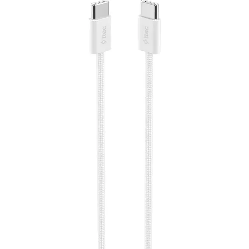 Кабель TTEC 2DK54B, USB Type-C (m) - USB Type-C (m), 1м, белый