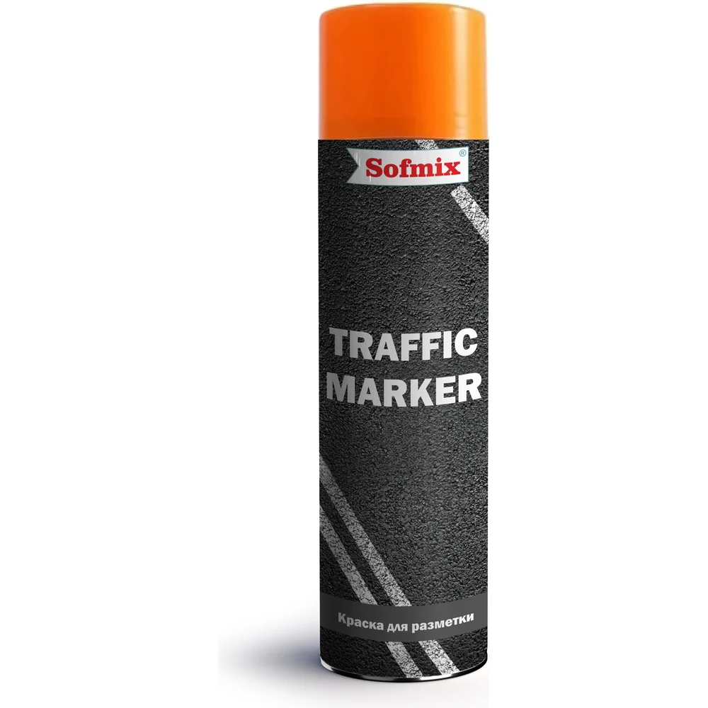 Аэрозольная краска для разметки SOFMIX TRAFFIC MARKER 510406