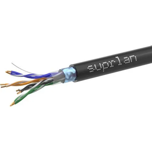 Кабель сетевой информационный SUPRLAN Standard, кат.5E, 305м, черный [01-1028-1]