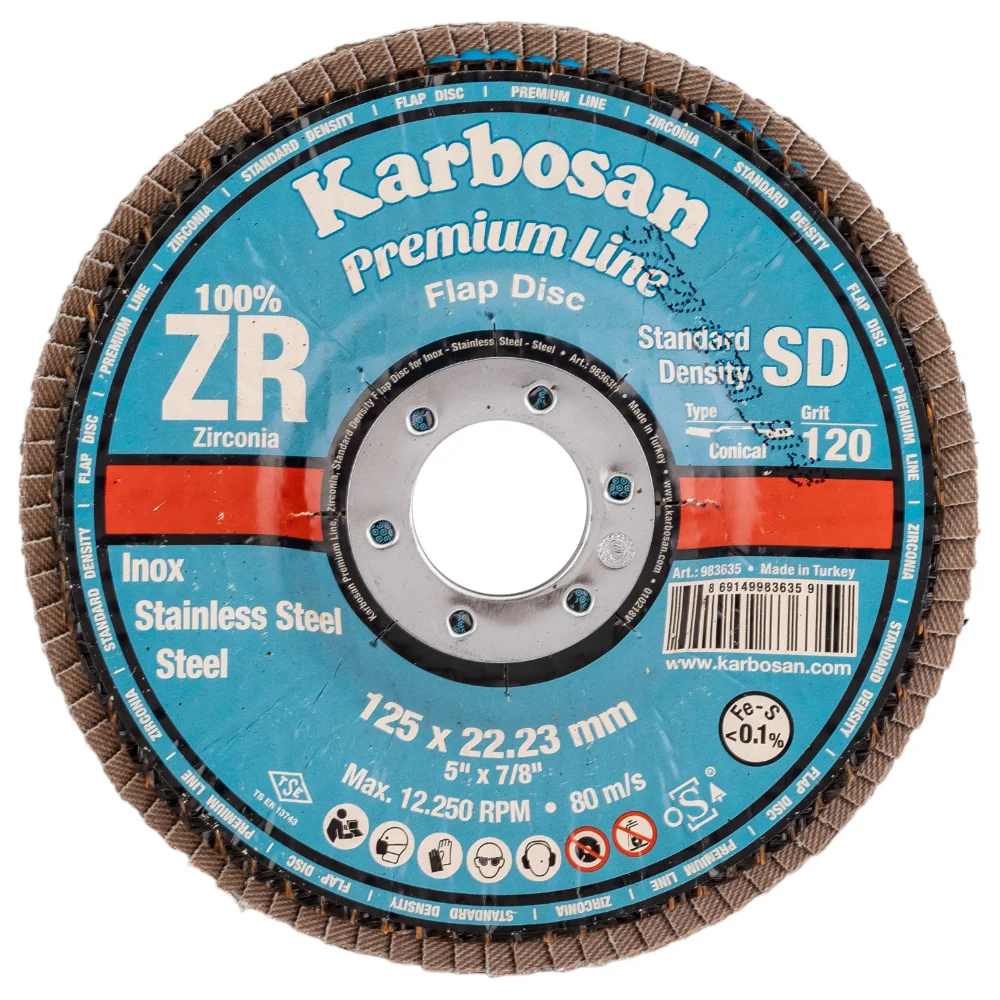 Круг лепестковый ABRAFORM P-120 AF-FLAP-CN-125-P120-ZR100