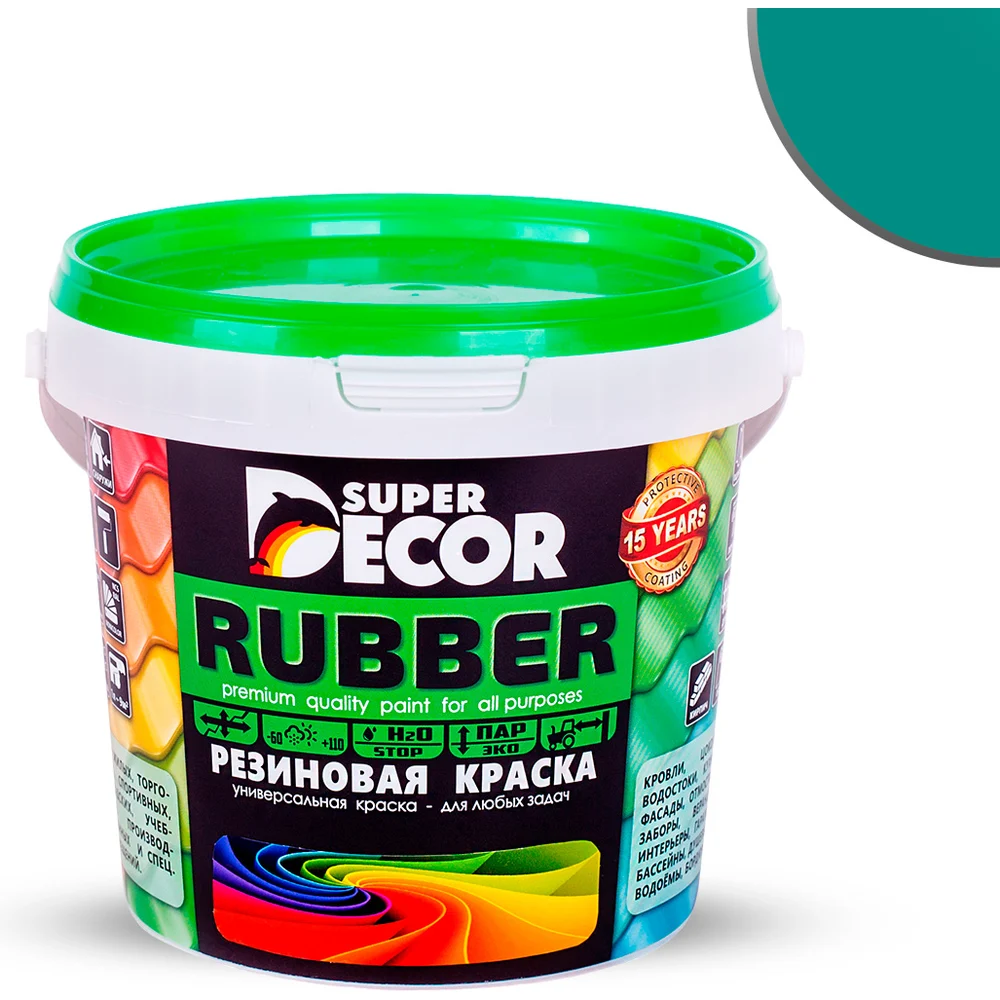 Резиновая краска SUPER DECOR №10 Морская волна 4630024700837