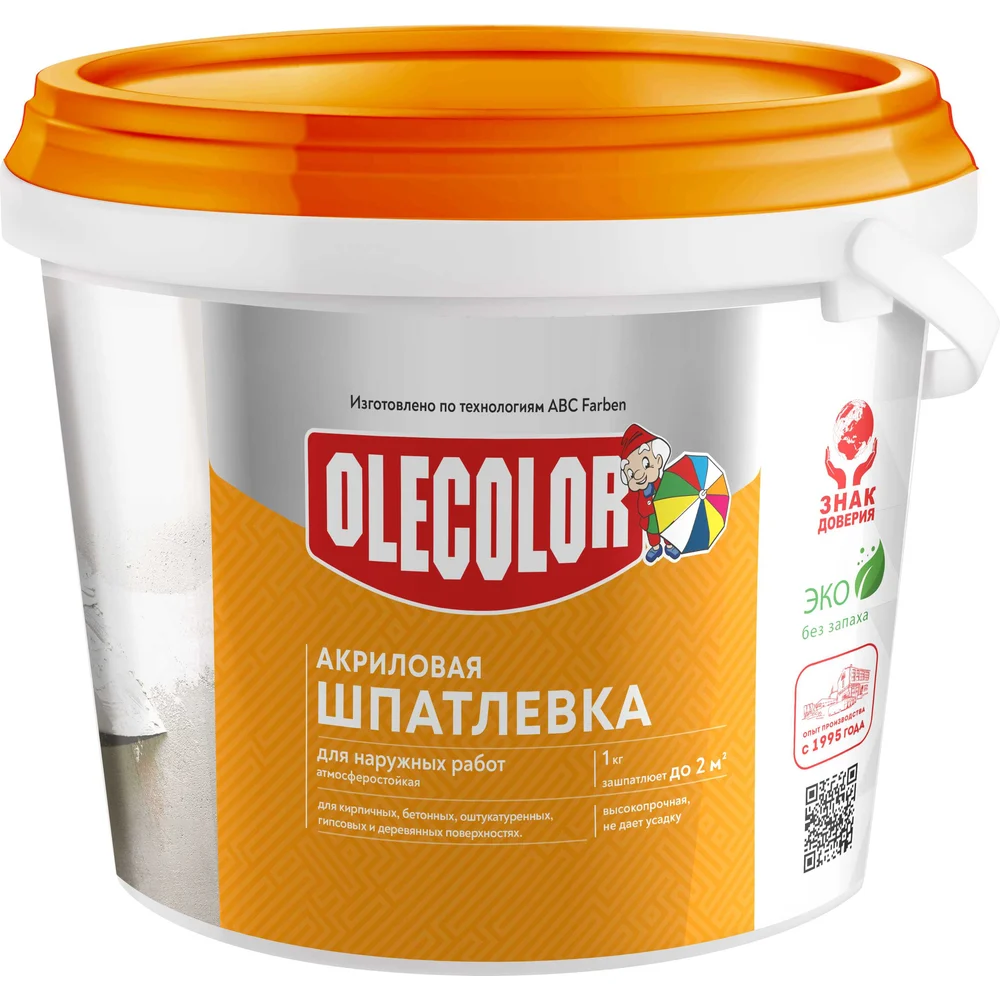 Акриловая шпатлевка для наружных работ Olecolor 4300000134