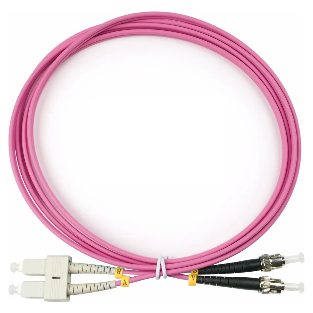 Дуплексный оптический патч-корд TopLan DPC-TOP-OM4-SC/P-ST/P-4.0