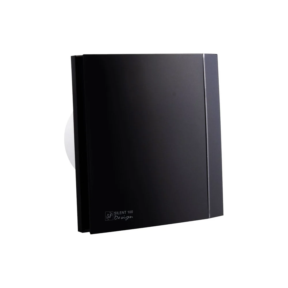 Вытяжной вентилятор Soler&Palau Silent-100 CZ Matt Black Design 4C 03-0101-921