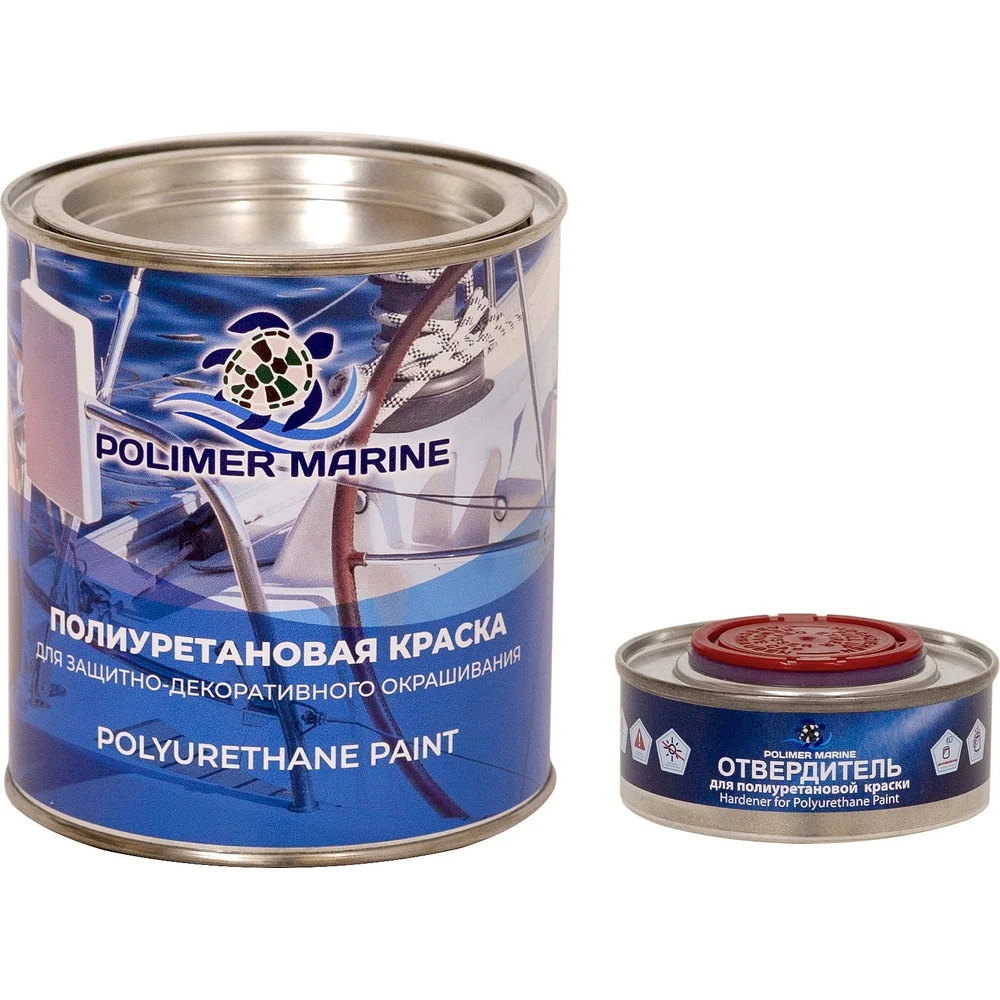 Полиуретановая двухкомпонентная краска POLIMER MARINE 1КППГкрч