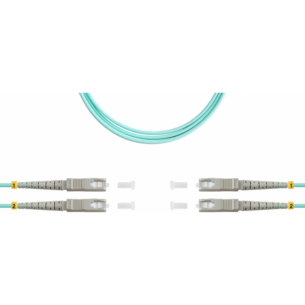 Дуплексный оптический патч-корд TopLan DPC-TOP-OM3-SC/P-SC/P-100