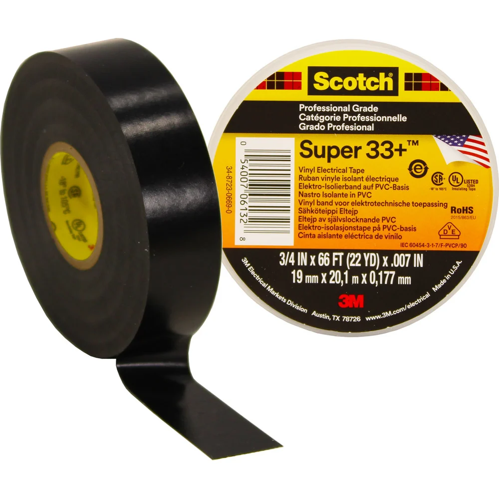 Изоляционная лента высшего класса 3М Scotch Super 33+ 7000042541