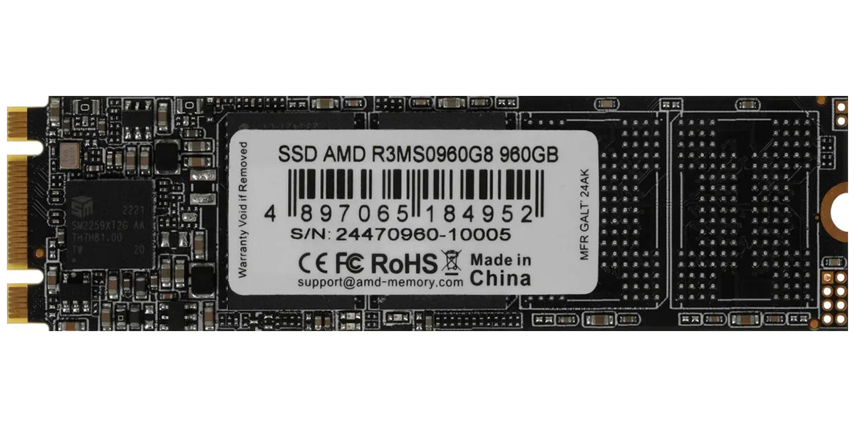SSD накопитель AMD 960Гб R3 Series mSATA (R3MS0960G8)