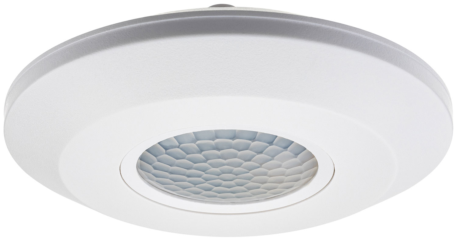 Датчик движения потолочный/накладной Duwi DDP-04, ULTRA SLIM, 360°, 10-900 с, 6 м, 2000 Вт, IP20, белый (25815 5)