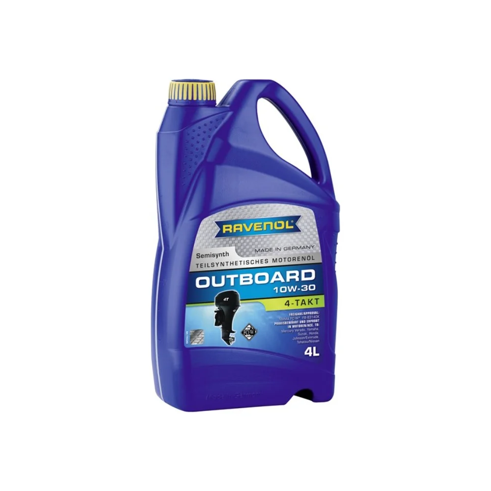 Моторное масло для лодочных моторов RAVENOL Outboardoel 4T 10W-30) 1153203-004-01-999