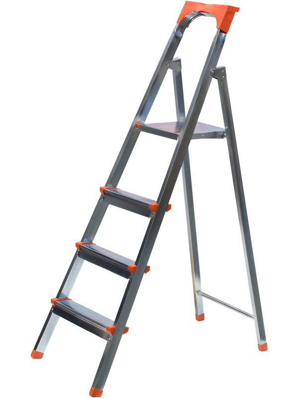 Стремянка Fit стальная, 4 ступени, вес 5.55 кг (65332)