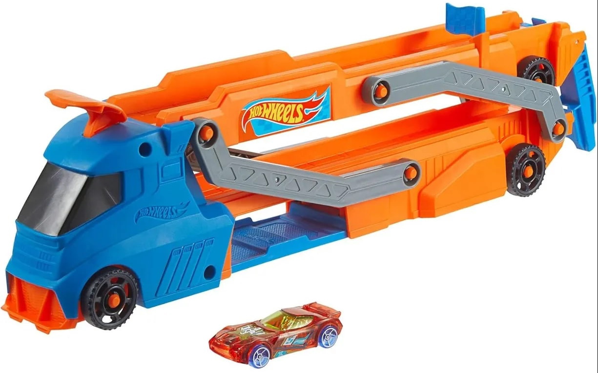 Трек Hot Wheels Транспортер с гоночной трассой (HYT83)