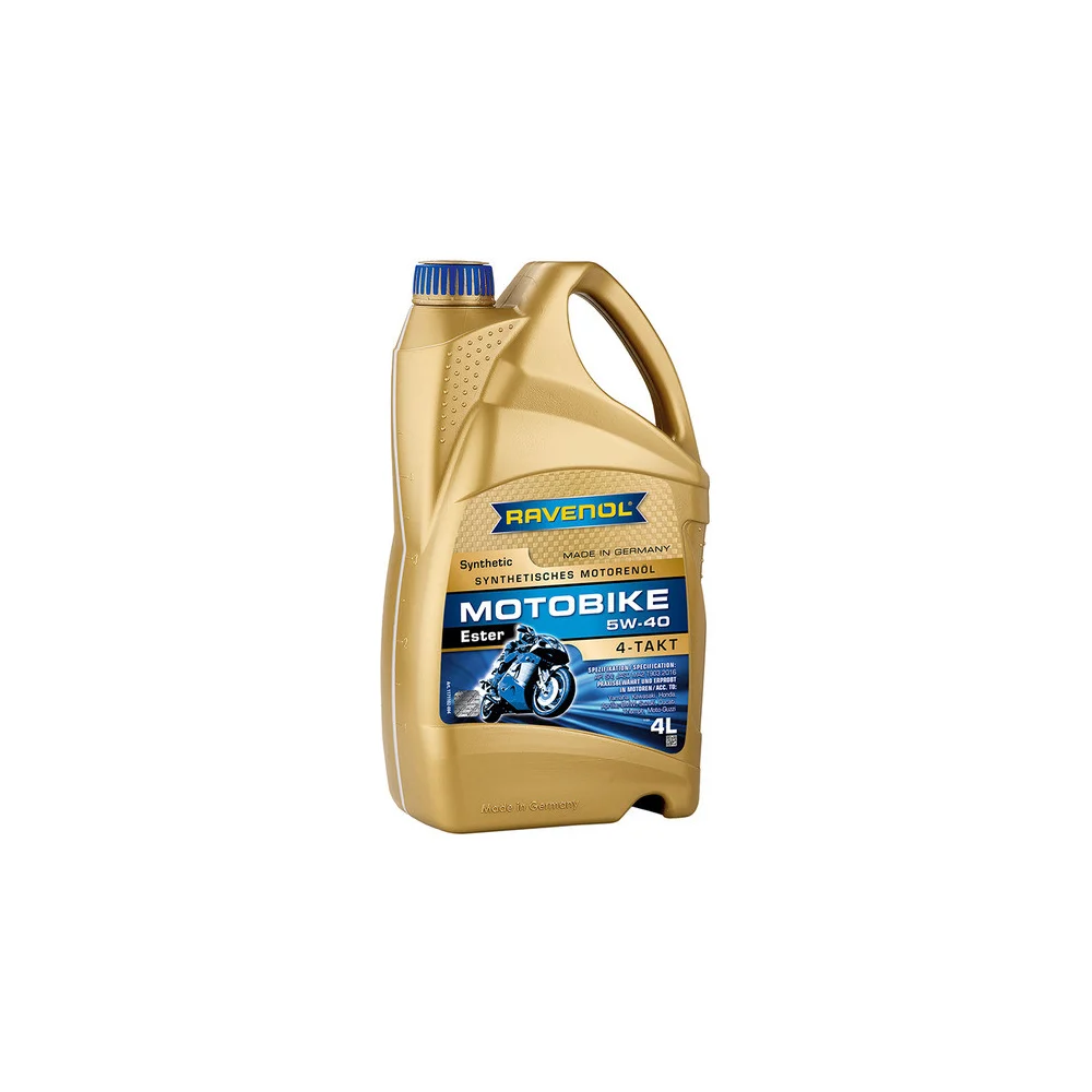 Моторное масло RAVENOL Motobike 4-T Ester SAE 5W-40 4 л 1171102-004-01-999