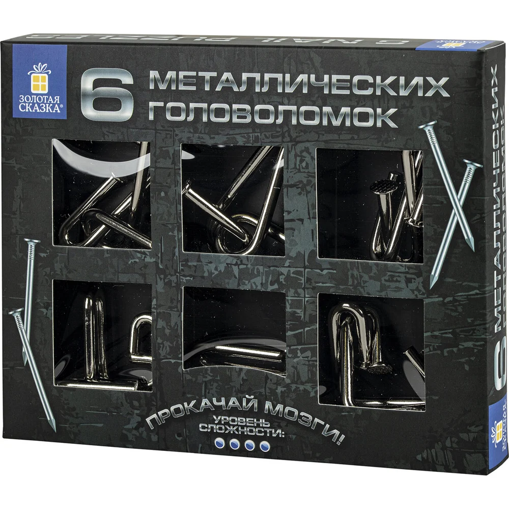 Металлические большие головоломки Золотая сказка 664925