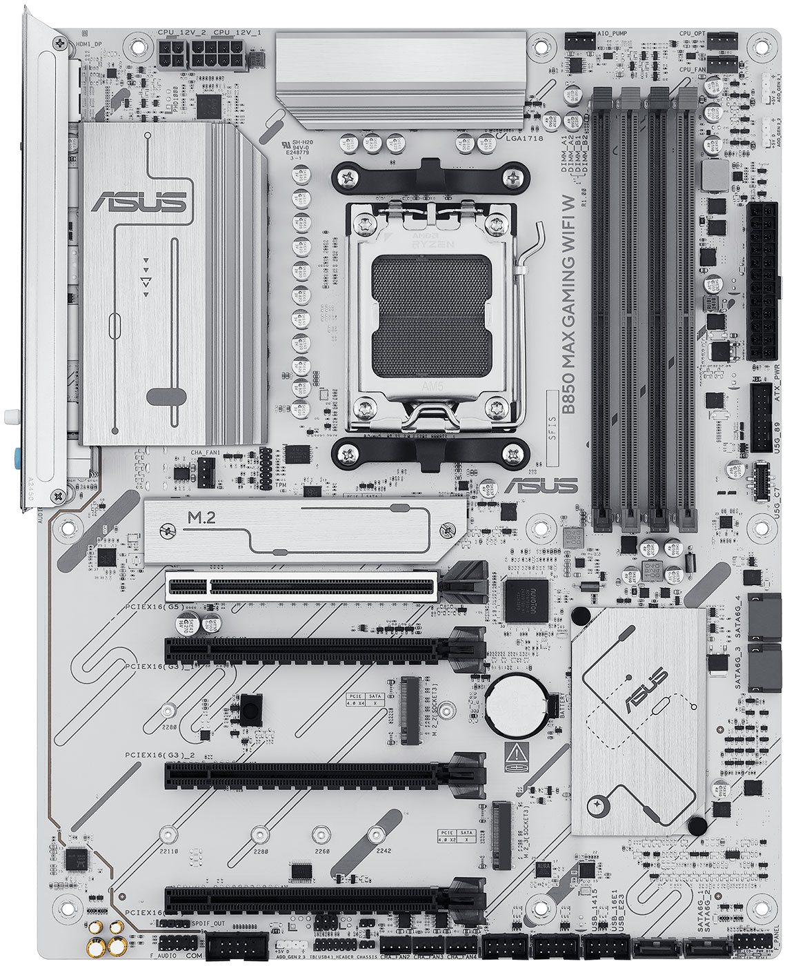 Материнская плата Asus B850 MAX GAMING WIFI W (AM5, ATX)