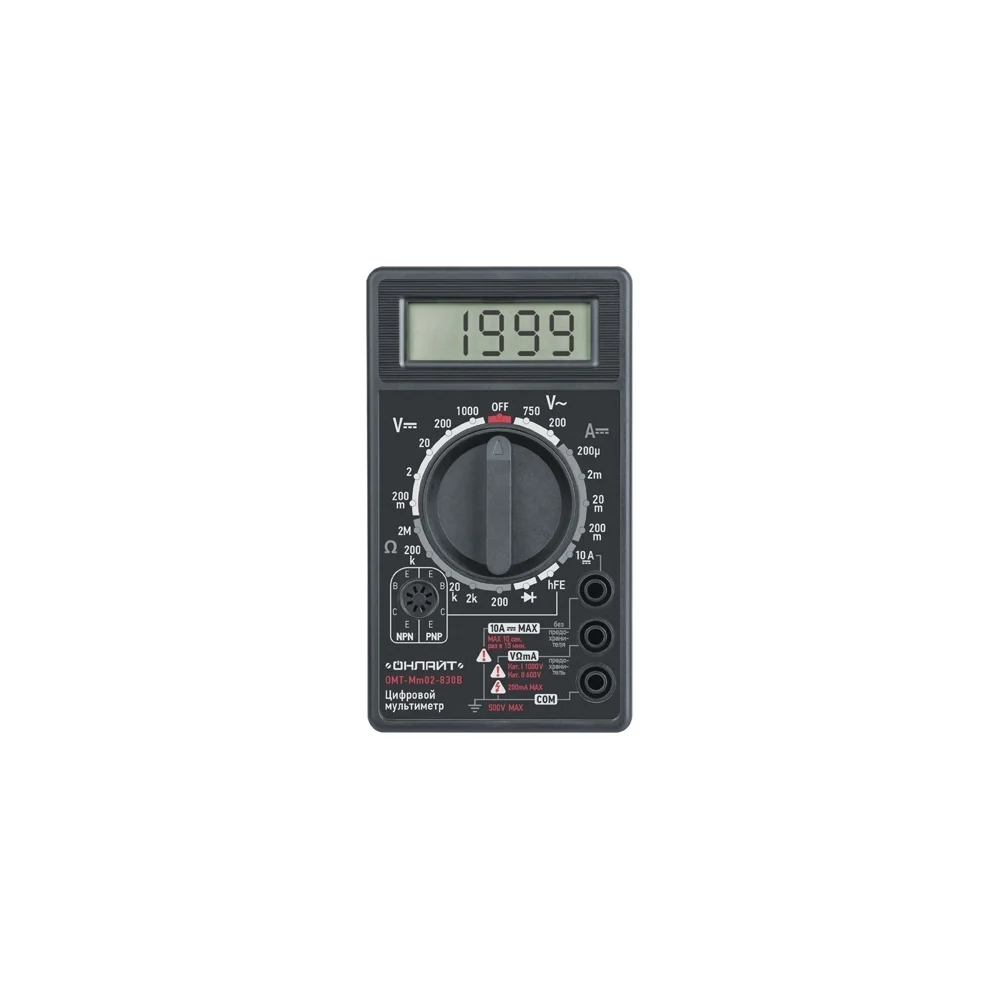 Мультиметр ОНЛАЙТ OMT-Mm02-830B 82971