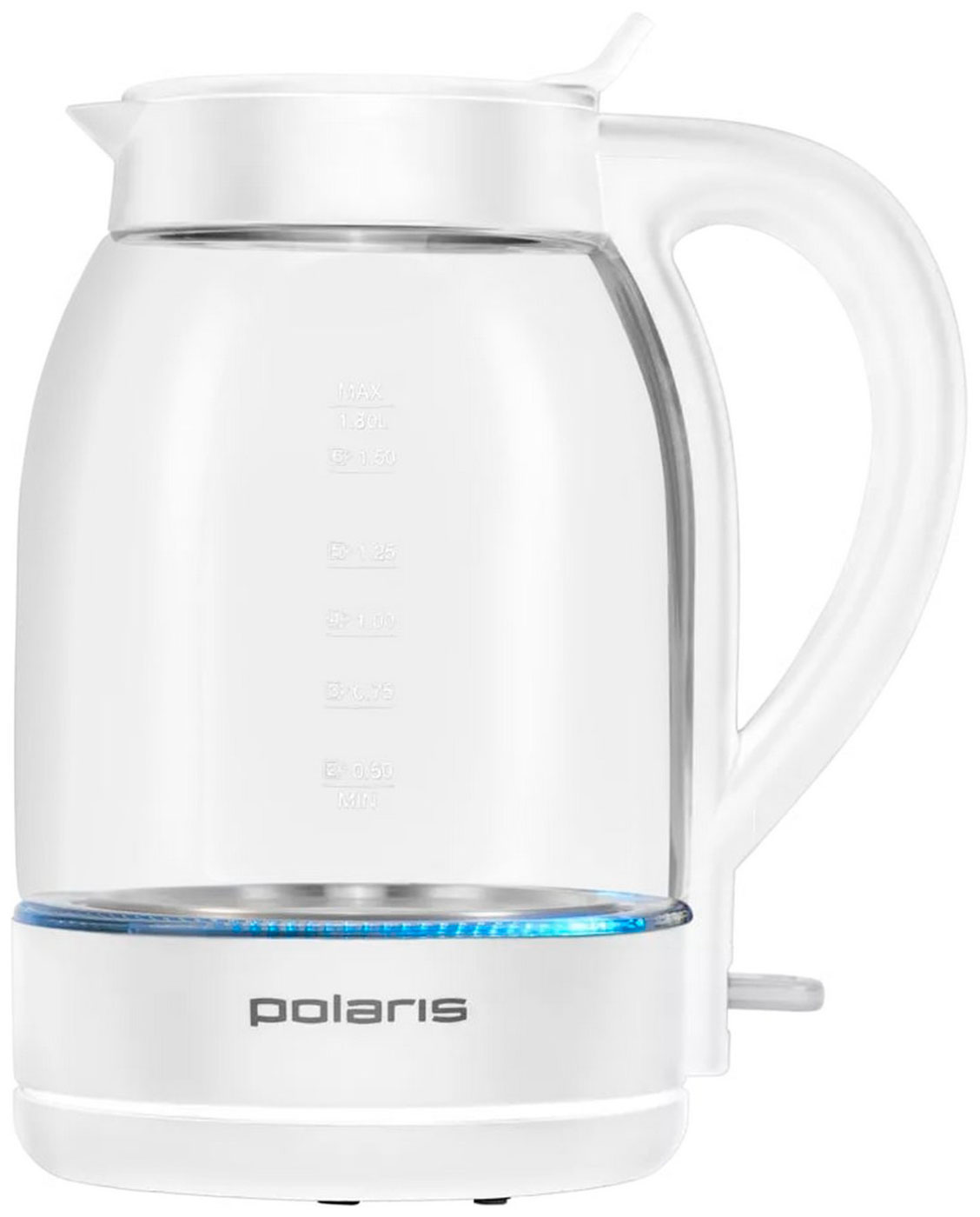 Чайник электрический Polaris PWK 1797CGL Water Way Pro, белый